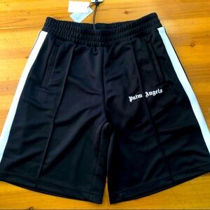 Palm Angels Black and White track shorts